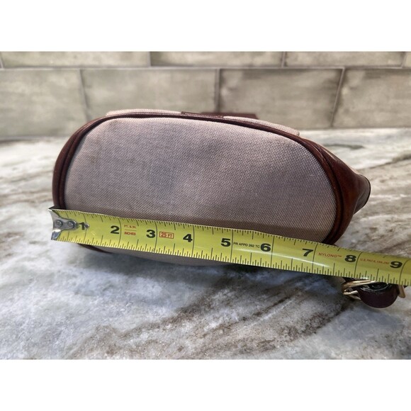 OROTON BEIGE CANVAS With LEATHER TRIM & STRAP SLING BACKPACK Sling bag Quality main image 10